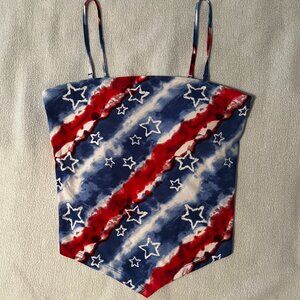 No Boundaries - Triangle Crop Top / Size Medium